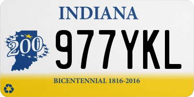 IN license plate 977YKL