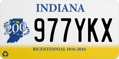 IN license plate 977YKX