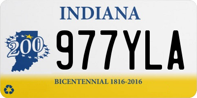 IN license plate 977YLA