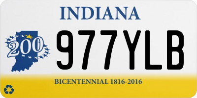 IN license plate 977YLB