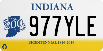 IN license plate 977YLE