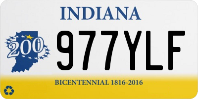 IN license plate 977YLF