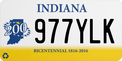 IN license plate 977YLK