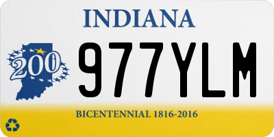 IN license plate 977YLM