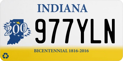 IN license plate 977YLN