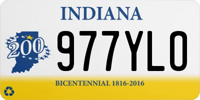 IN license plate 977YLO