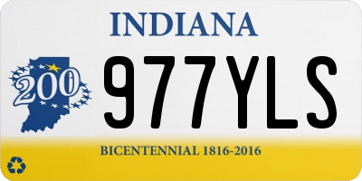 IN license plate 977YLS