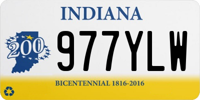 IN license plate 977YLW