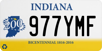 IN license plate 977YMF
