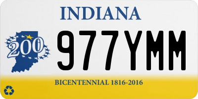 IN license plate 977YMM