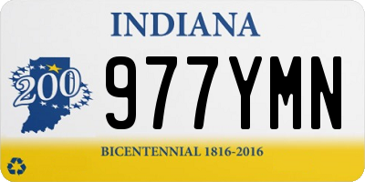 IN license plate 977YMN