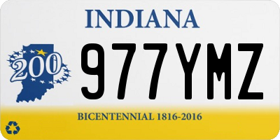IN license plate 977YMZ