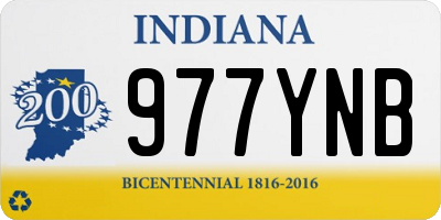 IN license plate 977YNB