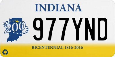 IN license plate 977YND