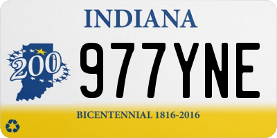 IN license plate 977YNE