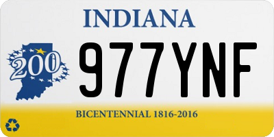 IN license plate 977YNF