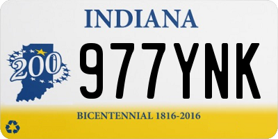 IN license plate 977YNK