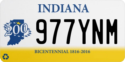 IN license plate 977YNM