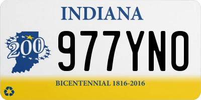 IN license plate 977YNO