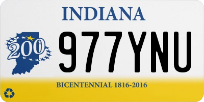 IN license plate 977YNU