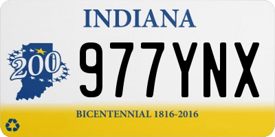 IN license plate 977YNX