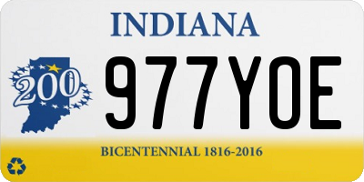IN license plate 977YOE