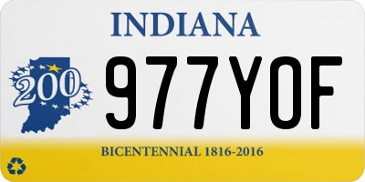 IN license plate 977YOF