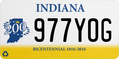 IN license plate 977YOG