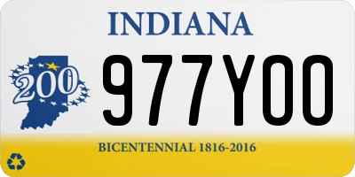 IN license plate 977YOO