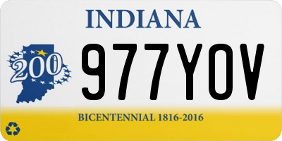 IN license plate 977YOV