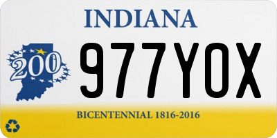 IN license plate 977YOX