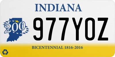 IN license plate 977YOZ