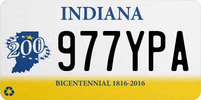 IN license plate 977YPA
