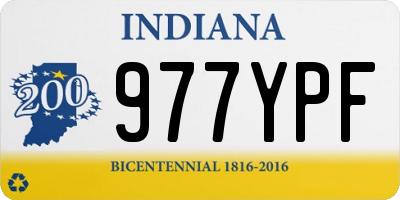 IN license plate 977YPF