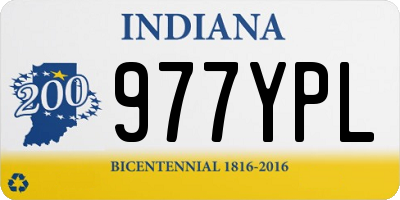 IN license plate 977YPL