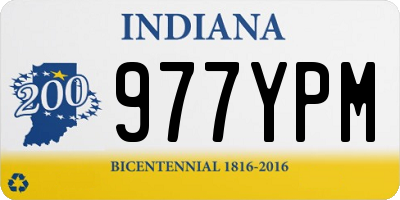 IN license plate 977YPM