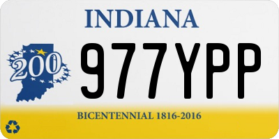IN license plate 977YPP