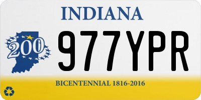 IN license plate 977YPR