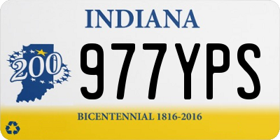 IN license plate 977YPS