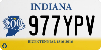 IN license plate 977YPV