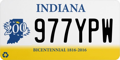 IN license plate 977YPW