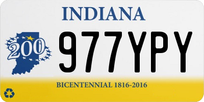 IN license plate 977YPY