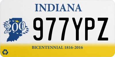 IN license plate 977YPZ