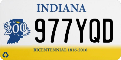 IN license plate 977YQD