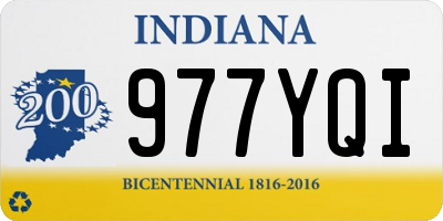 IN license plate 977YQI