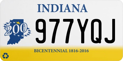 IN license plate 977YQJ