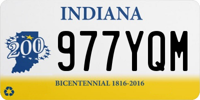 IN license plate 977YQM