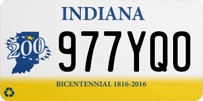 IN license plate 977YQO