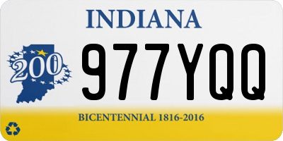 IN license plate 977YQQ