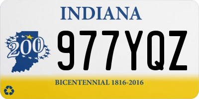 IN license plate 977YQZ